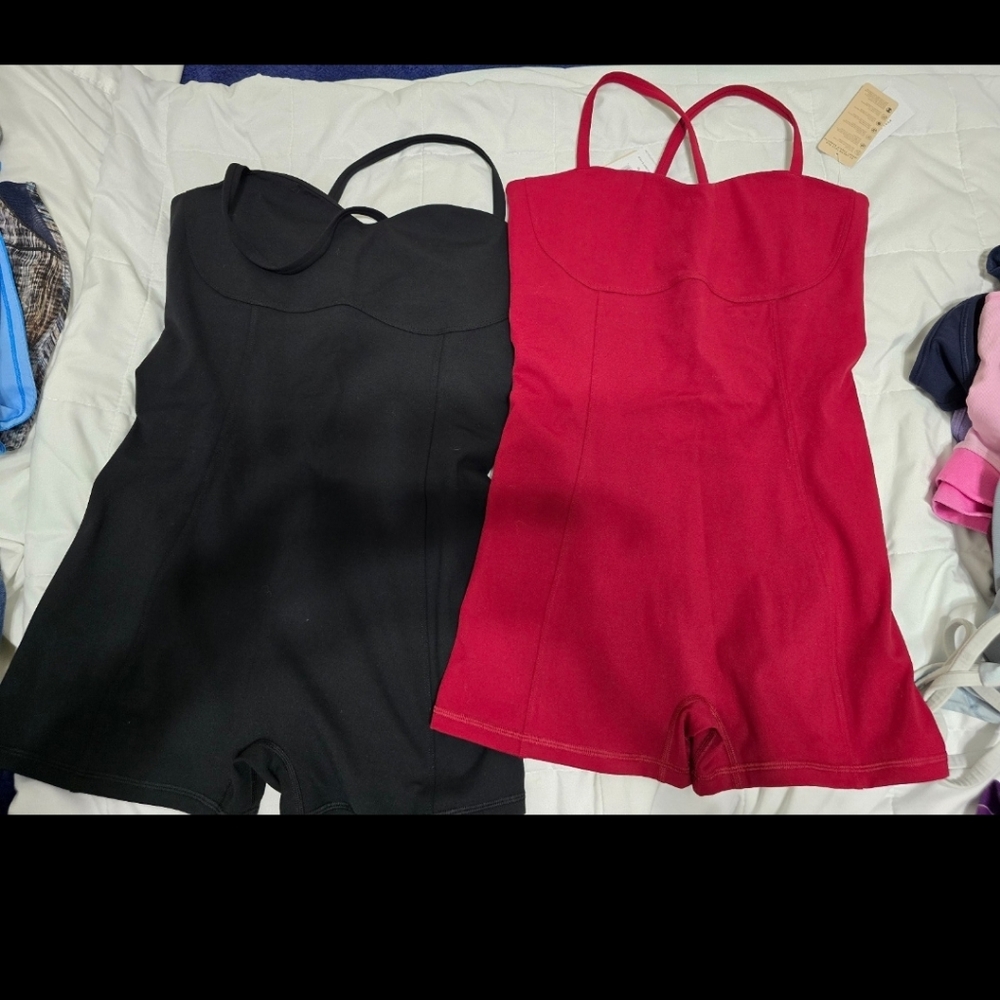 Spiritual Gangster Black and Red Jumpsuits